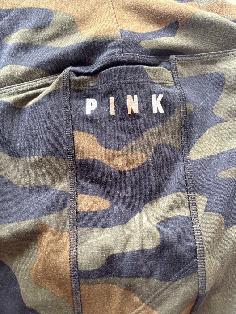 PINK Victoria's Secret Girls' Camo Leggings - Green & Brown
